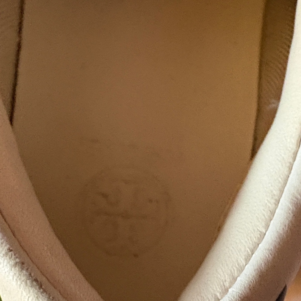 Tory Burch White Leather Sneakers with Green Accents - Picture 10 of 16